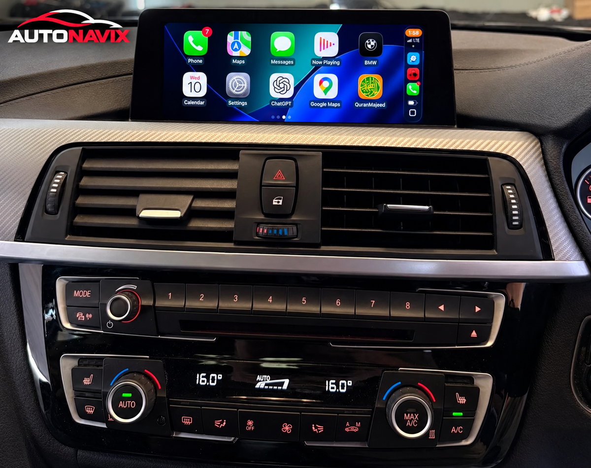 BMW Series Android Apple CarPlay & Android Auto Screen (F30-F36) Series 3 & 4